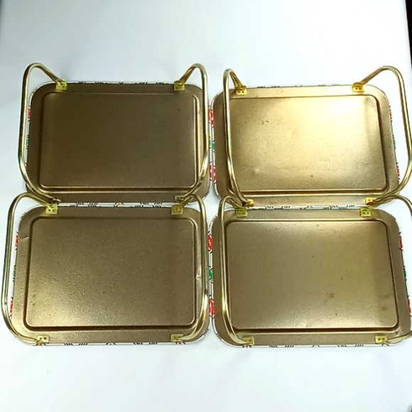 Vintage Quaker "Lavada" All Purpose Lap Tray Tables Set of 4 - Picture 9 of 15